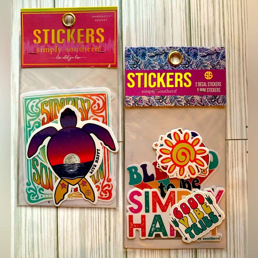 Simply Southern limited edition summer stickers decal turtle
